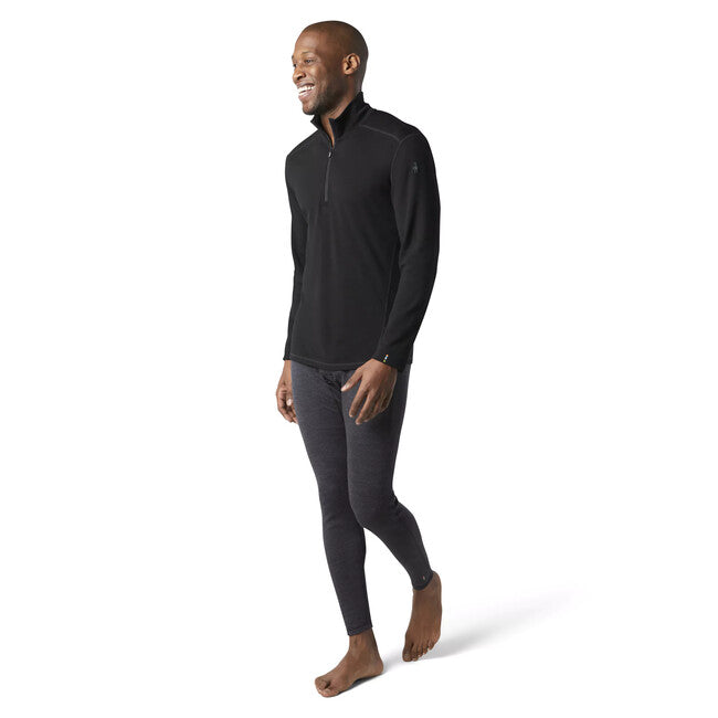 Smartwool CLASSIC THERMAL MERINO εσώρουχα M 1/4 ZIP B BL, μαύρο
