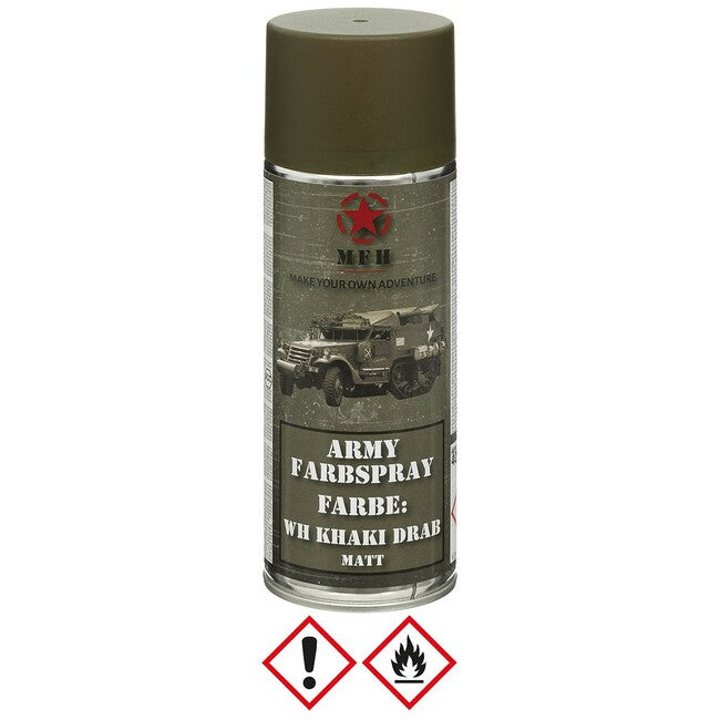 MFH Στρατιωτικό Χρώμα σε Σπρέι WH KHAKI DRAB Ματ, 400 ml