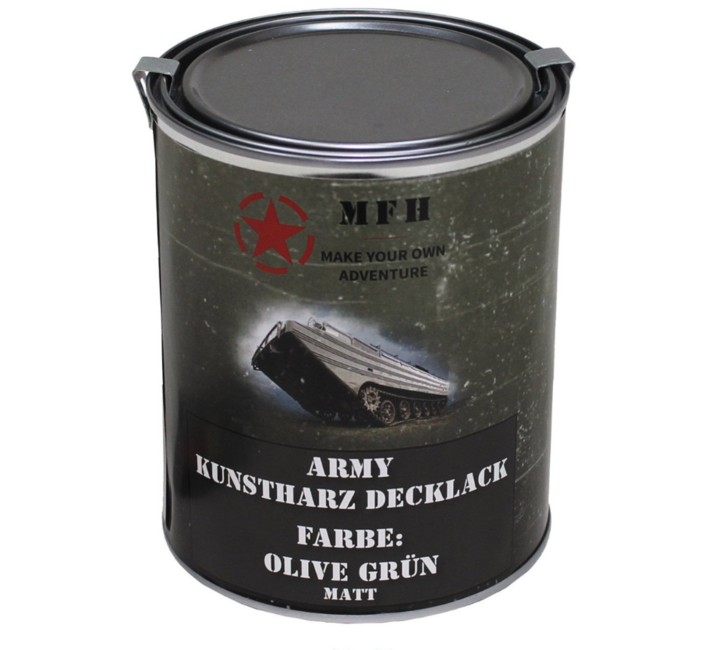 MFH Στρατιωτική Πλαστική Φιάλη, Ελιά Drab Ματ, 1 Λίτρο