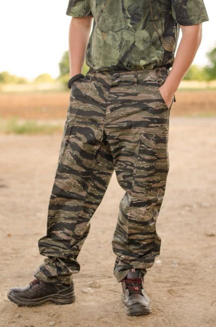 MFH Παντελόνι BDU Rip-Stop ανδρικό, tiger stripe