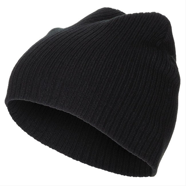 MFH πλεκτό καπέλο Beanie με Ραβδώσεις, Μαύρο