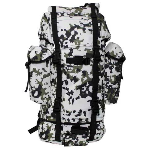 MFH BW Σακίδιο Πλάτης Αδιάβροχο Snow Camo 65L