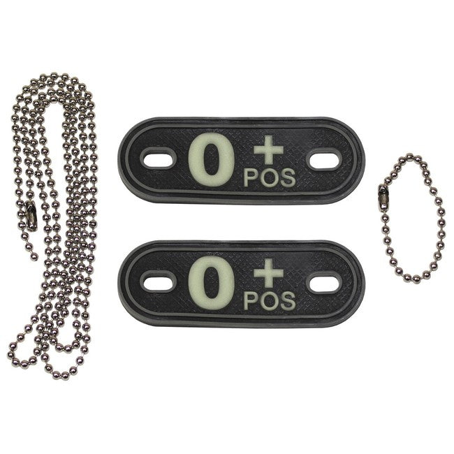 MFH Dog-Tags 3D PVC Σήματα 0 POS, μαύρο