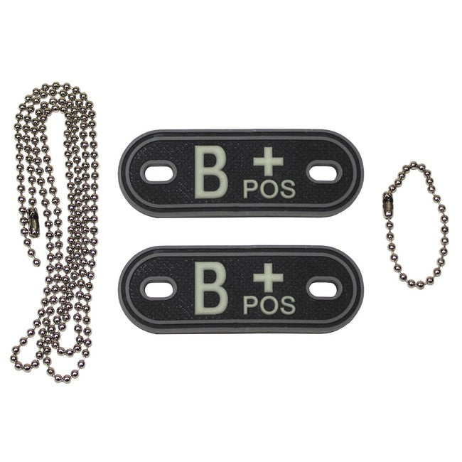 MFH Dog-Tags 3D PVC Σήματα B POS, μαύρο