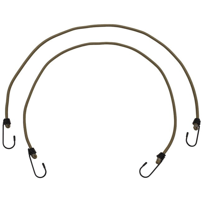 MFH Εκτενόμενη Λάστιχο με Άγκιστρα 6 mm, Coyote Tan, 75 cm, 2 Συσκευασίες
