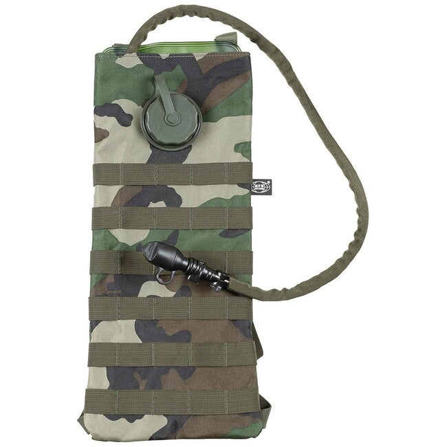 MFH Σακίδιο Ύδρευσης MOLLE με Σωλήνα TPU, 2,5 L, Woodland