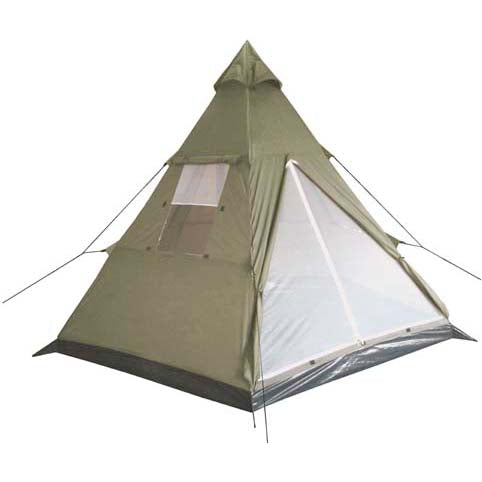 MFH Indian Stan Teepee για 3 Άτομα, Λαδί, 290x270x225 cm
