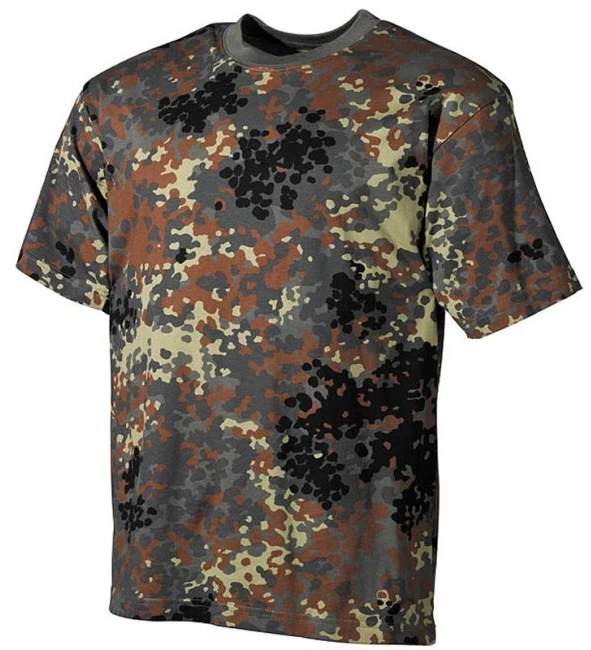 MFH Μπλουζάκι Camo German Flecktarn, 160g/m2