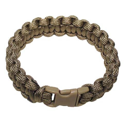 MFH Βραχιόλι Paracord με Κλιπ, Coyote Tan