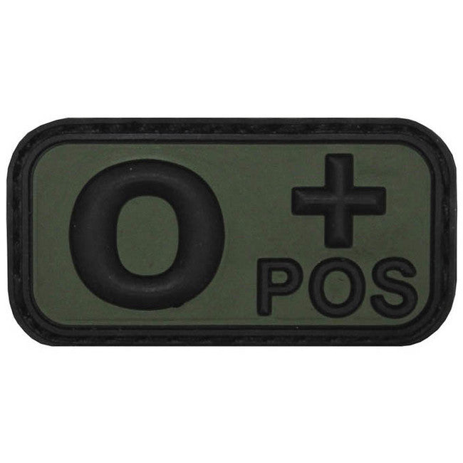 WARAGOD Σήμα 3D Ομάδα Αίματος 0 positive 5x2,5cm, μαύρο