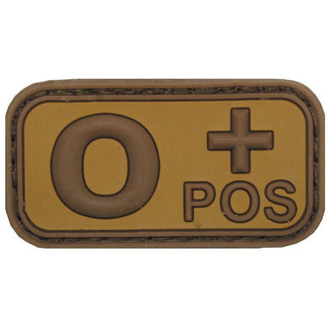 MFH Κονκάρδα 3D Ομάδα Αίματος 0 Positive Χακί 5x2,5cm