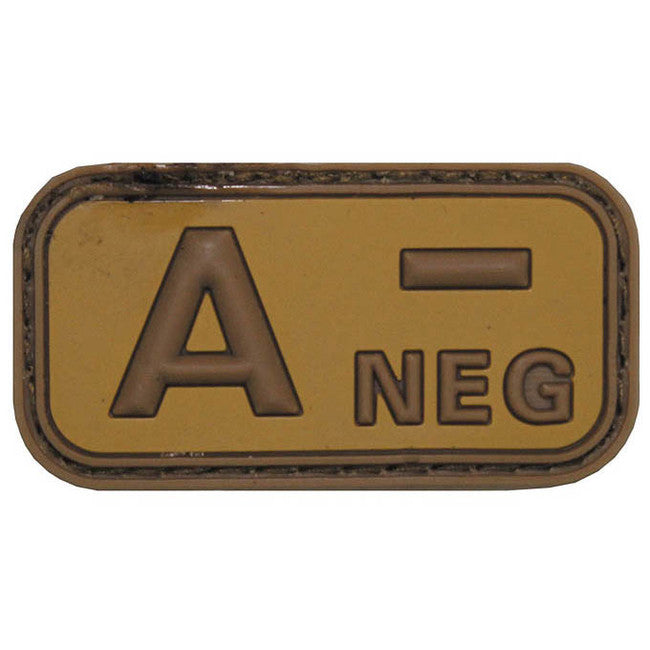 MFH Κέντημα 3D Ομάδα Αίματος A Αρνητικό Χακί, 5x2,5cm