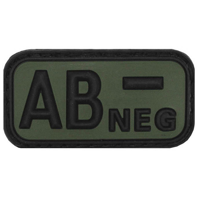 WARAGOD Κέντημα Ομάδα Αίματος AB Negative 3D, Μαύρο, 5x2,5cm