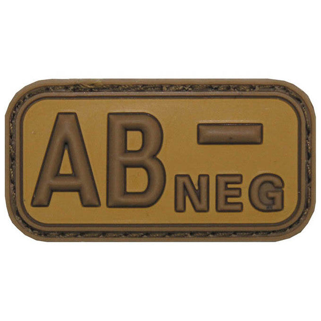 MFH Κέντημα Ομάδα Αίματος 3D AB Negative, Χακί, 5x2,5cm