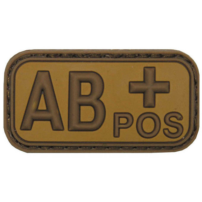 MFH Μπάλωμα 3D Ομάδα Αίματος AB Positive, Χακί, 5x2,5cm