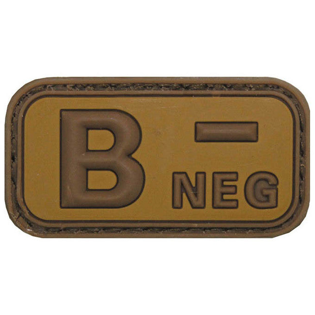 MFH Nασιβκα 3D Ομάδα Αίματος B negative, χακί 5x2,5cm