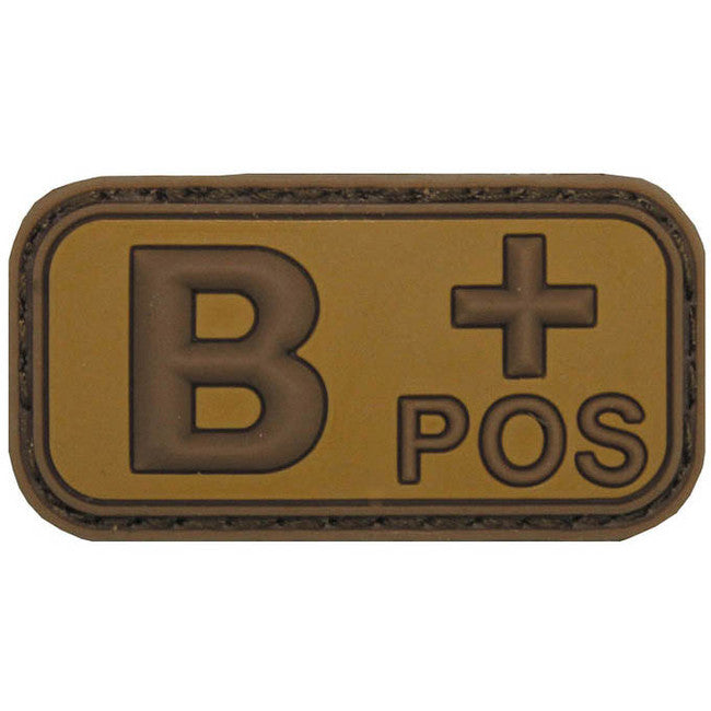 MFH Κέντημα 3D Ομάδα Αίματος B Positive Χακί, 5x2,5cm