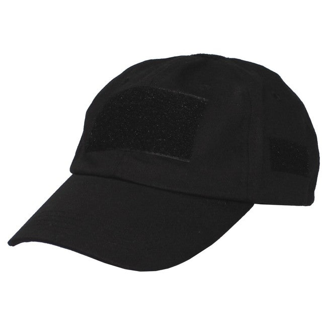 MFH Operations Καπέλο με Velcro Πανέλ, Μαύρο
