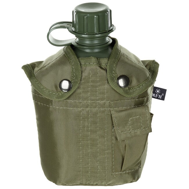 MFH Πολεμική Φιάλη 1L, Χωρίς BPA, OD green
