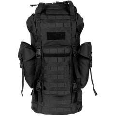 MFH MOLLE σακίδιο πλάτης 65L, αλουμινένια ράβδος, μαύρο