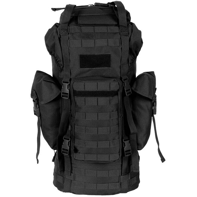 MFH MOLLE σακίδιο πλάτης 65L, αλουμινένια ράβδος, μαύρο