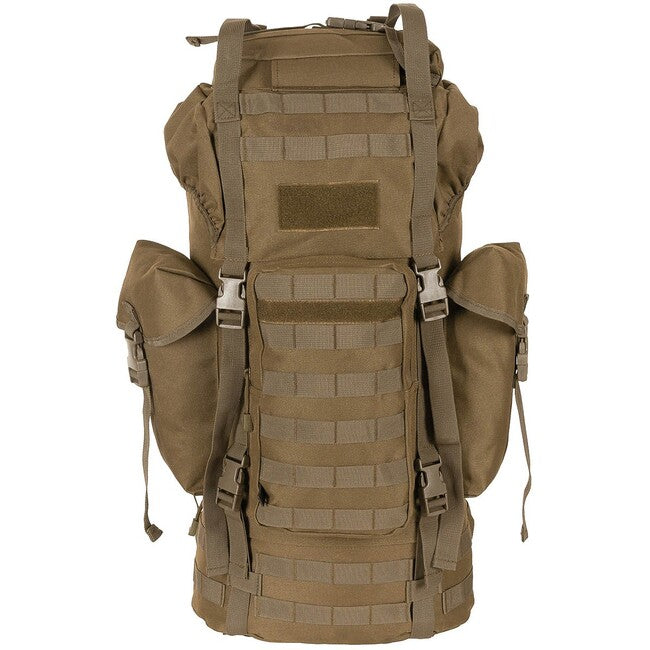 MFH MOLLE Σακίδιο Πλάτης 65L, Αλουμινένια Ράβδος, Coyote