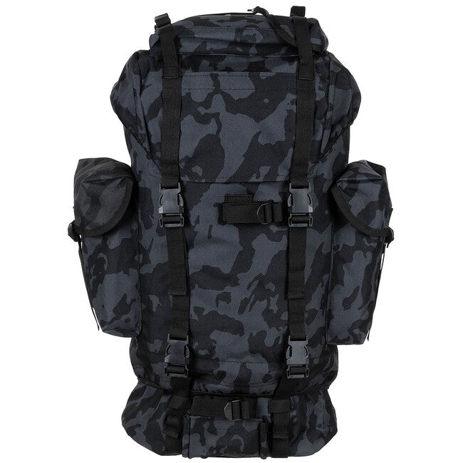 MFH Σακίδιο πλάτης MOLLE 65L, αλουμινένια ράβδος, night-camo