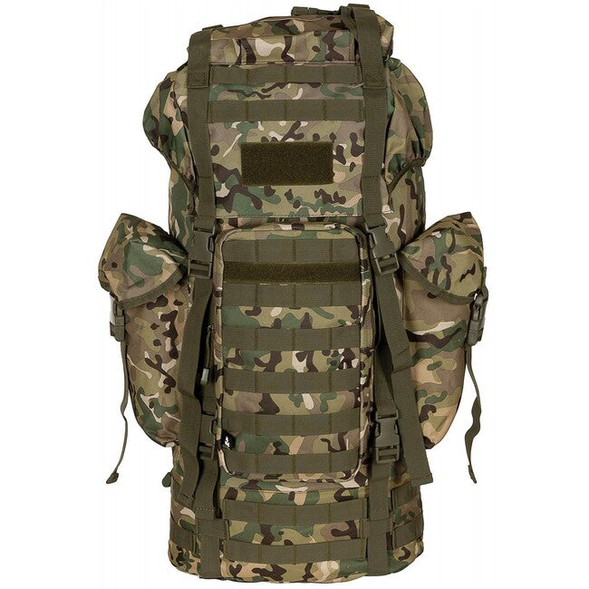 MFH MOLLE Σακίδιο Πλάτης 65L, Αλουμινένια Ράβδος, Op.-Camo