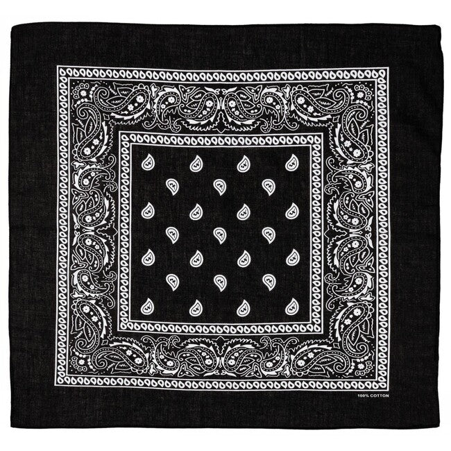 MFH Σάλι Βαμβάκι, Μαύρο-Λευκό, περίπου 55 x 55 cm
