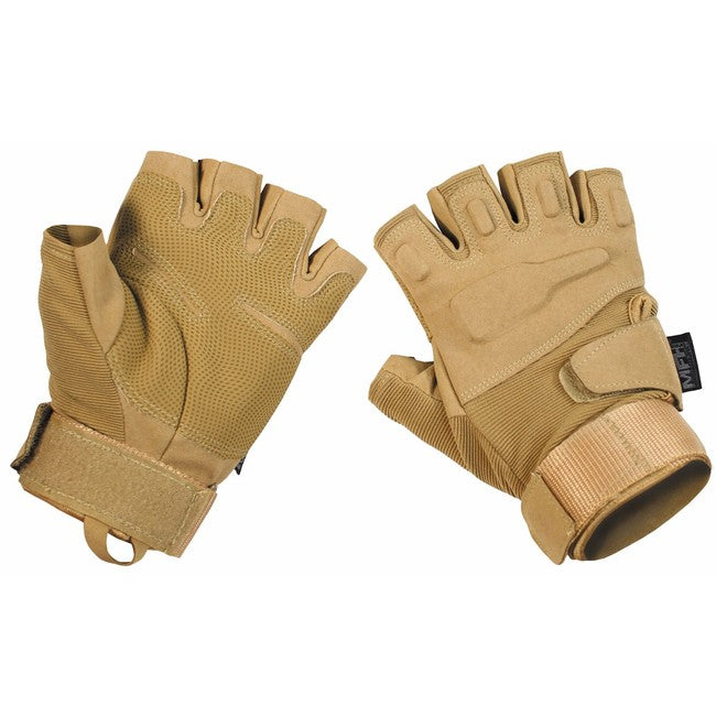 MFH Tactical Γάντια Χωρίς Δάκτυλα 1/2, Coyote