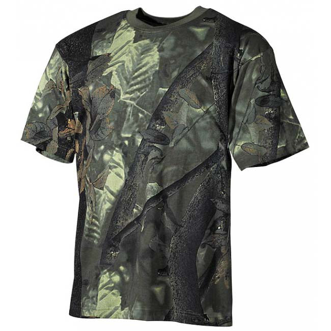 MFH Μπλουζάκι Hunter Σχέδιο Real Tree, Πράσινο