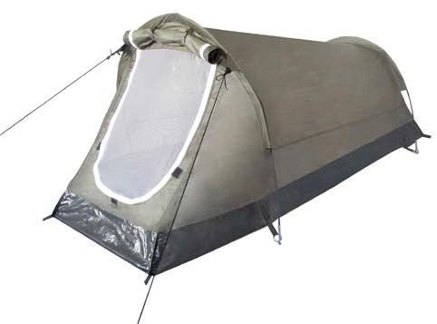 MFH Hochstein σκηνή σήραγγας για 1 άτομο, λαδί 210 x 90 x 90 cm