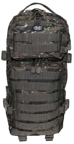 MFH US Assault Backpack, Tiger Stripe, 30L