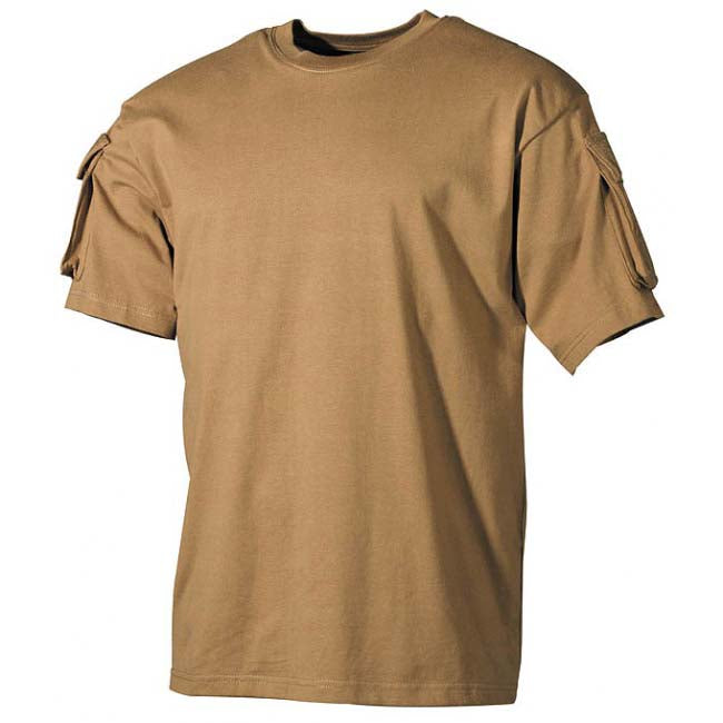 MFH Μπλουζάκι με θήκες velcro στα μανίκια US Coyote