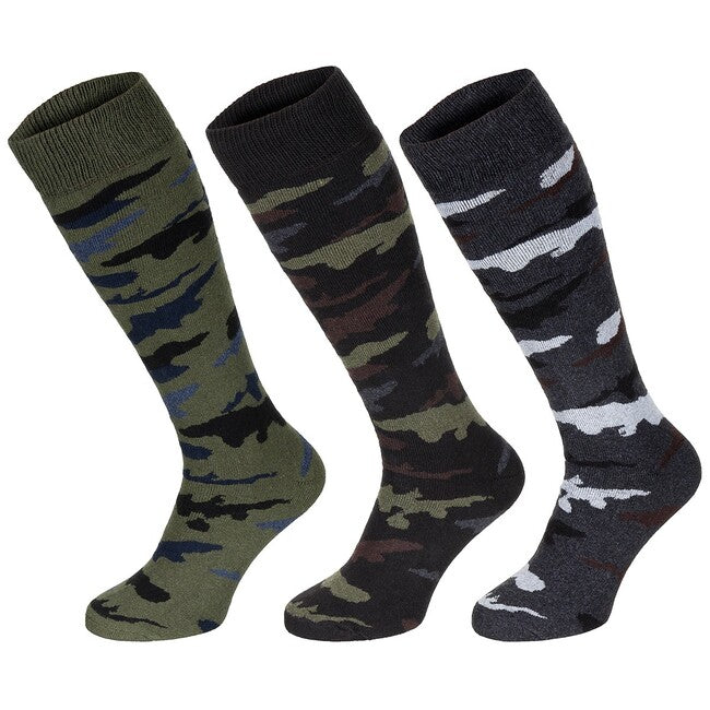MFH Κάλτσες Μακριές Χειμωνιάτικες, "Esercito" Camo, 3-pack