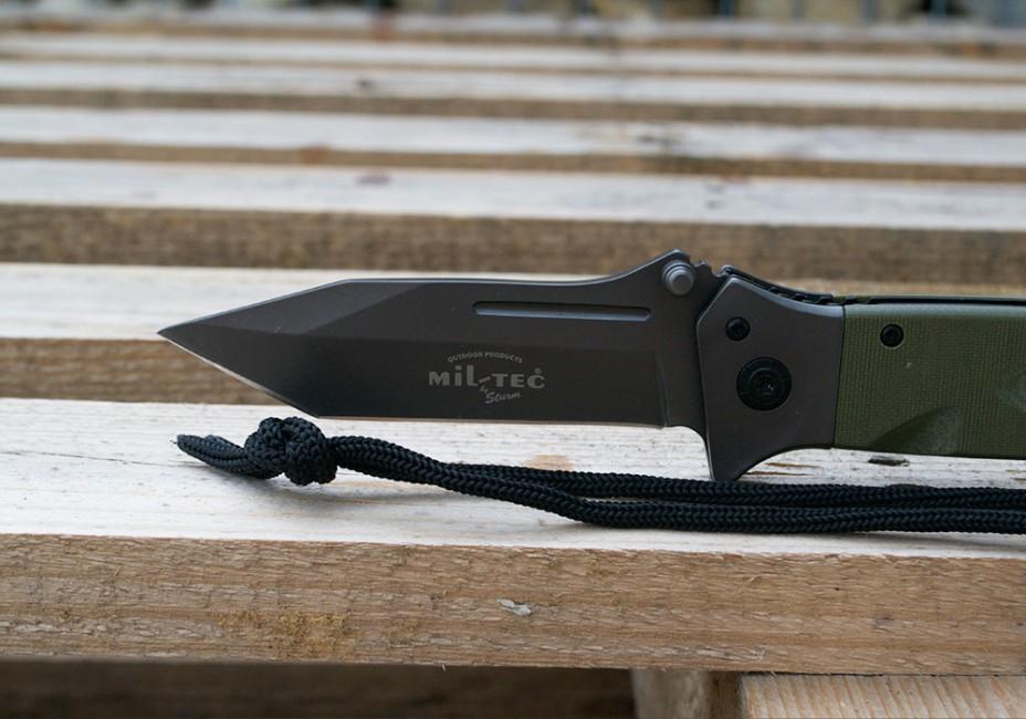 Mil-Tec DA35 Μαχαίρι Αναδιπλούμενο Micarta 22cm, Λαδί