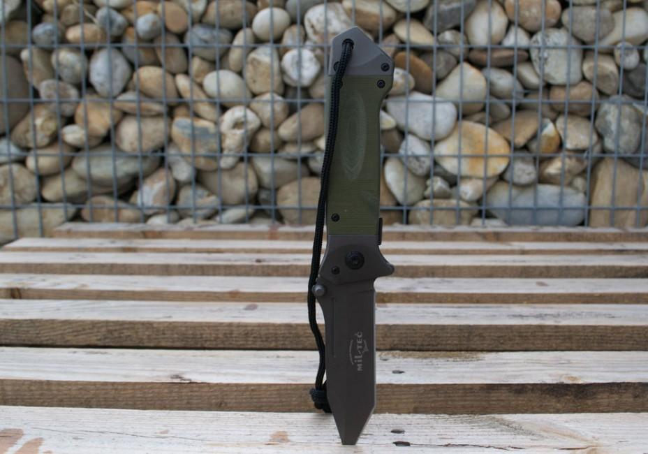 Mil-Tec DA35 Μαχαίρι Αναδιπλούμενο Micarta 22cm, Λαδί