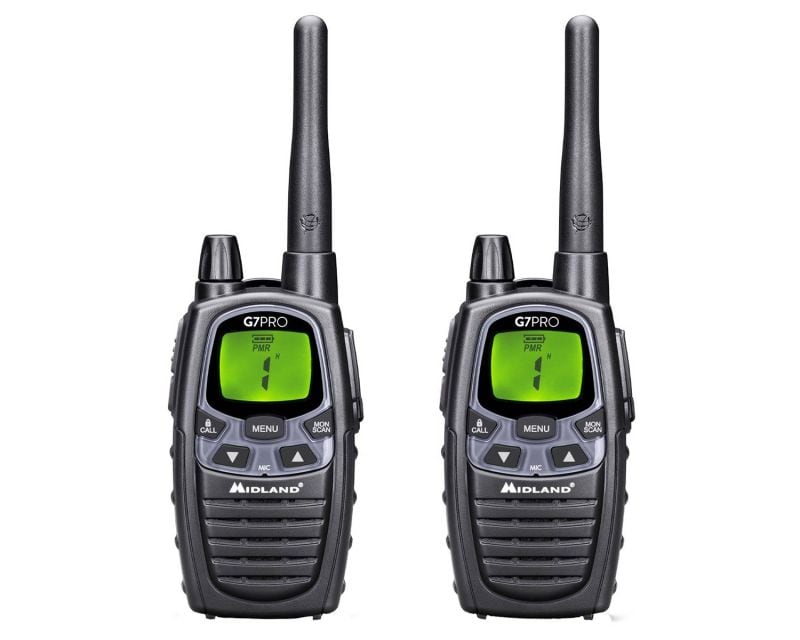 Midland G7 PRO PMR Ασύρματος Επικοινωνίας, Μαύρο, 2 τεμάχια