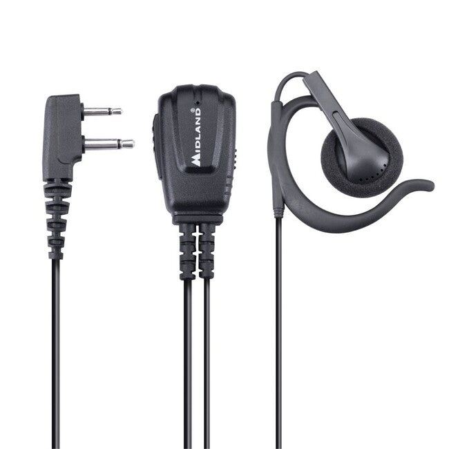 Midland MA24-L Pro Ακουστικά με PTT και 2-pin Σύνδεσμο