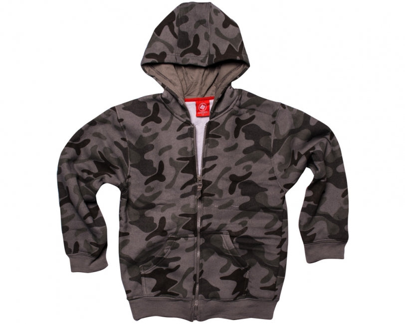 O&T Φούτερ με Κουκούλα Παιδικό Ανοιχτό Camo