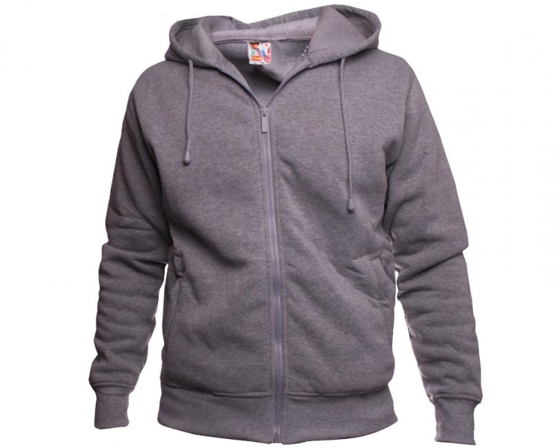 O&T Paulo High Zipper Φούτερ με Φερμουάρ, Γκρι