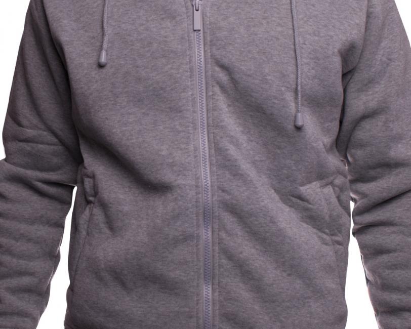 O&T Paulo High Zipper Φούτερ με Φερμουάρ, Γκρι