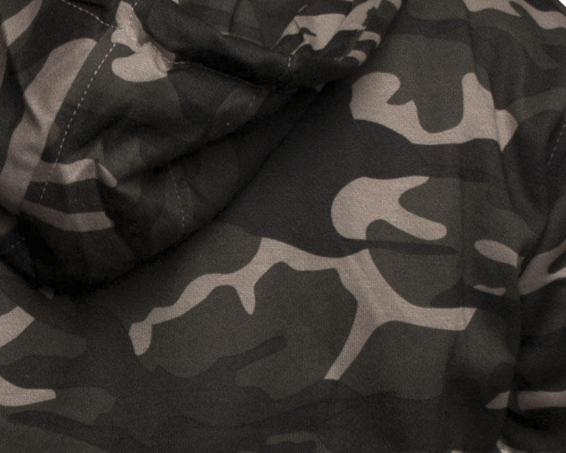O&T AloeStar High Zipper φούτερ, camo πράσινο
