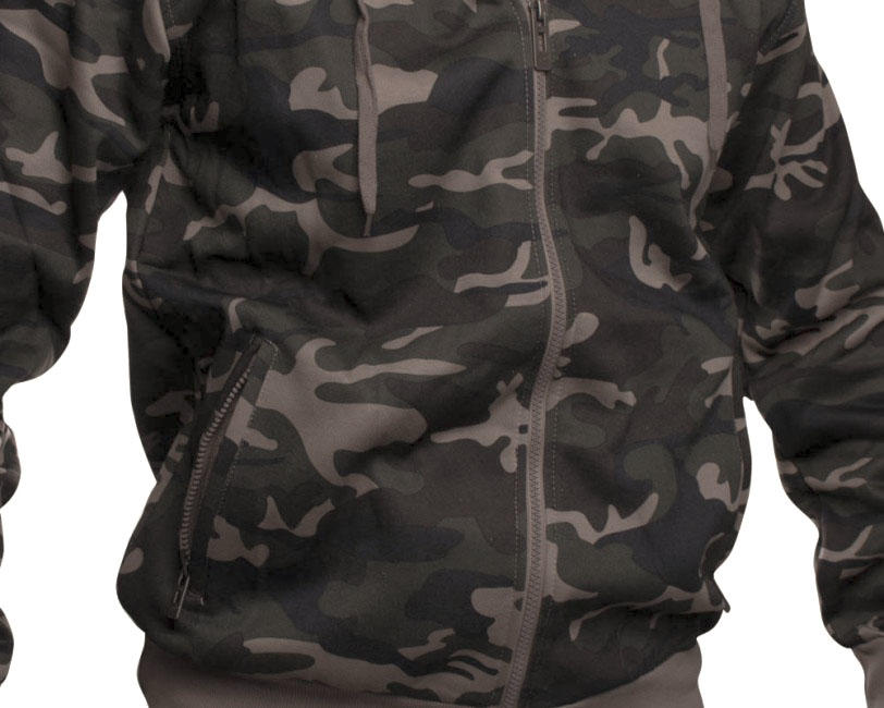 O&T AloeStar High Zipper φούτερ, camo πράσινο