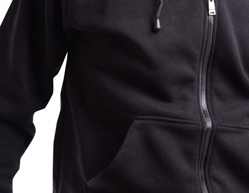 O&T Paulo High Zipper φούτερ με φερμουάρ, μαύρο