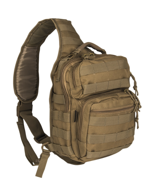 Mil-Tec Σακίδιο πλάτης Assault Small Μονή Λωρίδα, Coyote, 10L