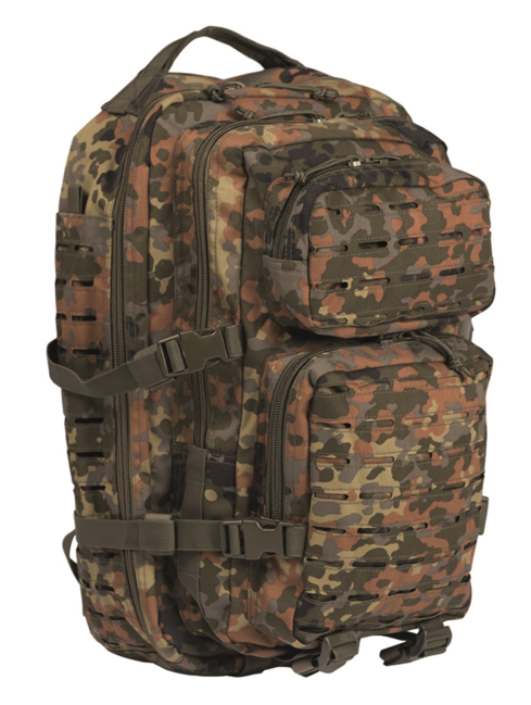 Mil-Tec US Assault Large Σακίδιο Πλάτης Laser Cut, flecktarn, 36L