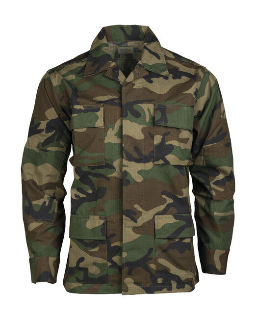 Mil-Tec BDU Μπλούζα Rip-Stop US, Woodland