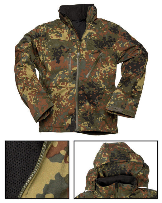 Mil-Tec SCU 14 Μπουφάν Softshell, Flecktarn