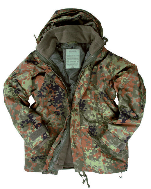 Mil-Tec Μπουφάν US με Ενθετο FLEECE, flecktarn